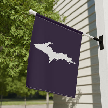 Michigan Upper Peninsula Home & Garden Flag (w/ UP Outline) | Blackcurrant