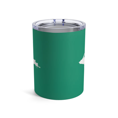 Michigan Upper Peninsula Tumbler (w/ UP Outline) | Emerald Green - 10oz