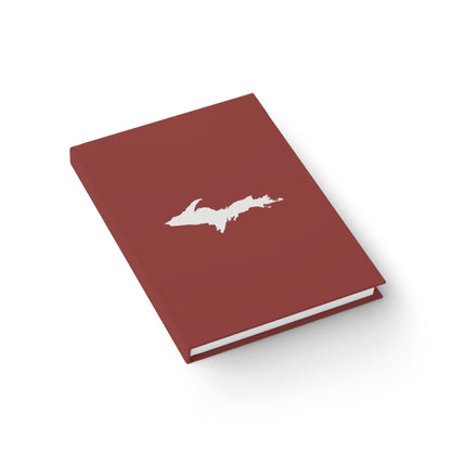 Michigan Upper Peninsula Blank Sketchbook (w/ UP Outline) | Ore Dock Red