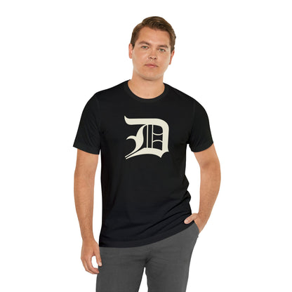 Detroit 'Old English D' T-Shirt (Ivory White) | Unisex Standard