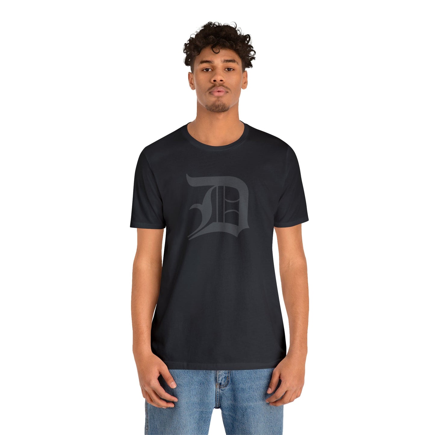 Detroit 'Old English D' T-Shirt (Iron Ore Grey) | Unisex Standard