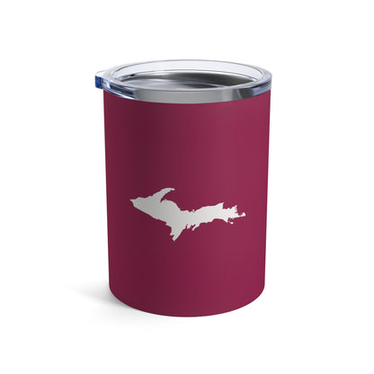 Michigan Upper Peninsula Tumbler (w/ UP Outline) | Ruby Red - 10oz