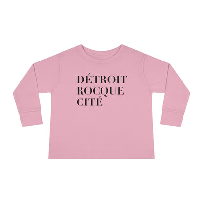 'Détroit Rocque Cité' T-Shirt | Toddler Long Sleeve