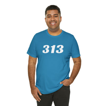 Detroit '313' T-Shirt (Racing Font) | Unisex Standard Fit