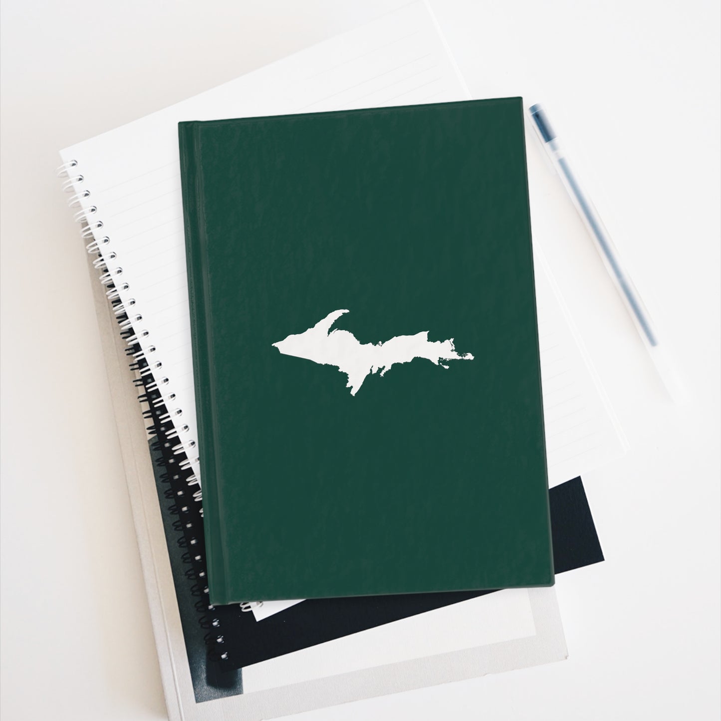 Michigan Upper Peninsula Blank Sketchbook (w/ UP Outline) | Laconic Green