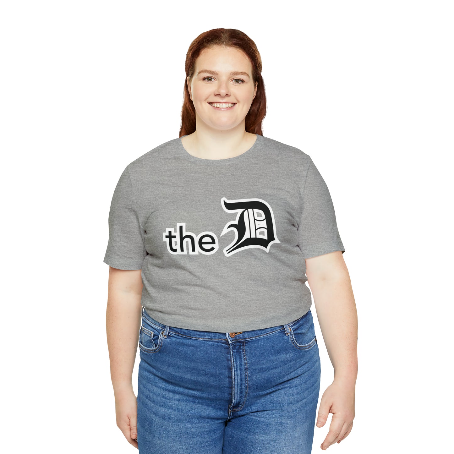 Detroit 'the D' T-Shirt (Black) | Unisex Standard