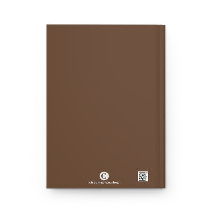 Michigan Upper Peninsula Hardcover Journal (w/ UP USA Flag) | Ruled - Coffee Color