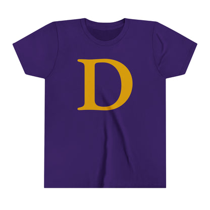 Detroit 'Old French D' T-Shirt (Gold) | Youth Short Sleeve