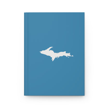 Michigan Upper Peninsula Hardcover Journal (Lake Michigan Blue w/ UP Outline) | Ruled - 150pgs