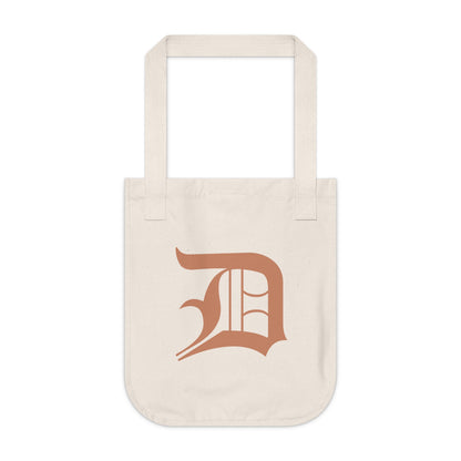 Detroit 'Old English D' Heavy Tote (Copper)