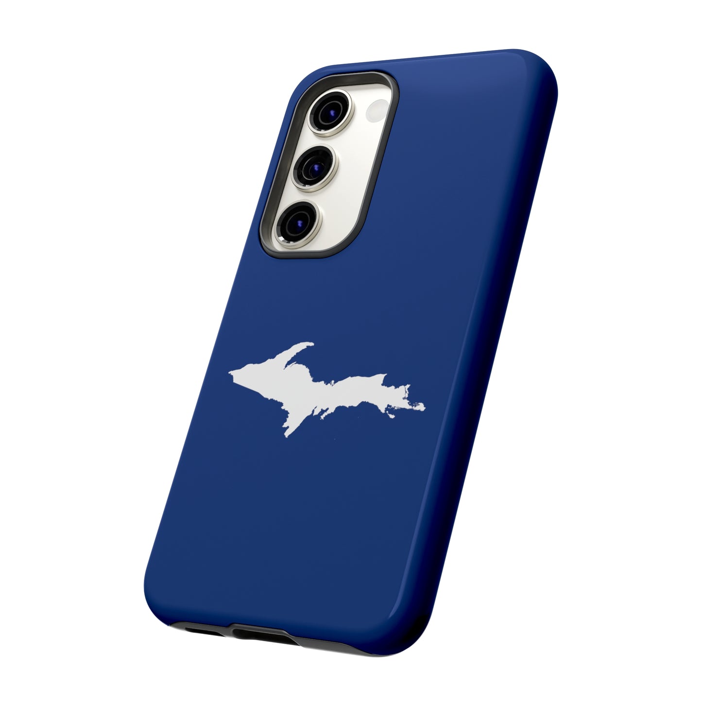 Michigan Upper Peninsula Tough Phone Case (Dearborn Blue w/ UP Outline) | Samsung & Pixel Android