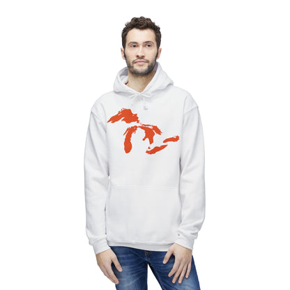 Great Lakes Ultrapremium Hoodie | Made in USA - Maple Leaf Orange