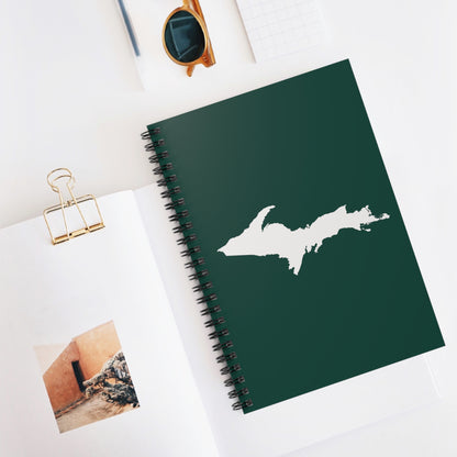 Michigan Upper Peninsula Spiral Notebook (w/ UP Outline) | Laconic Green