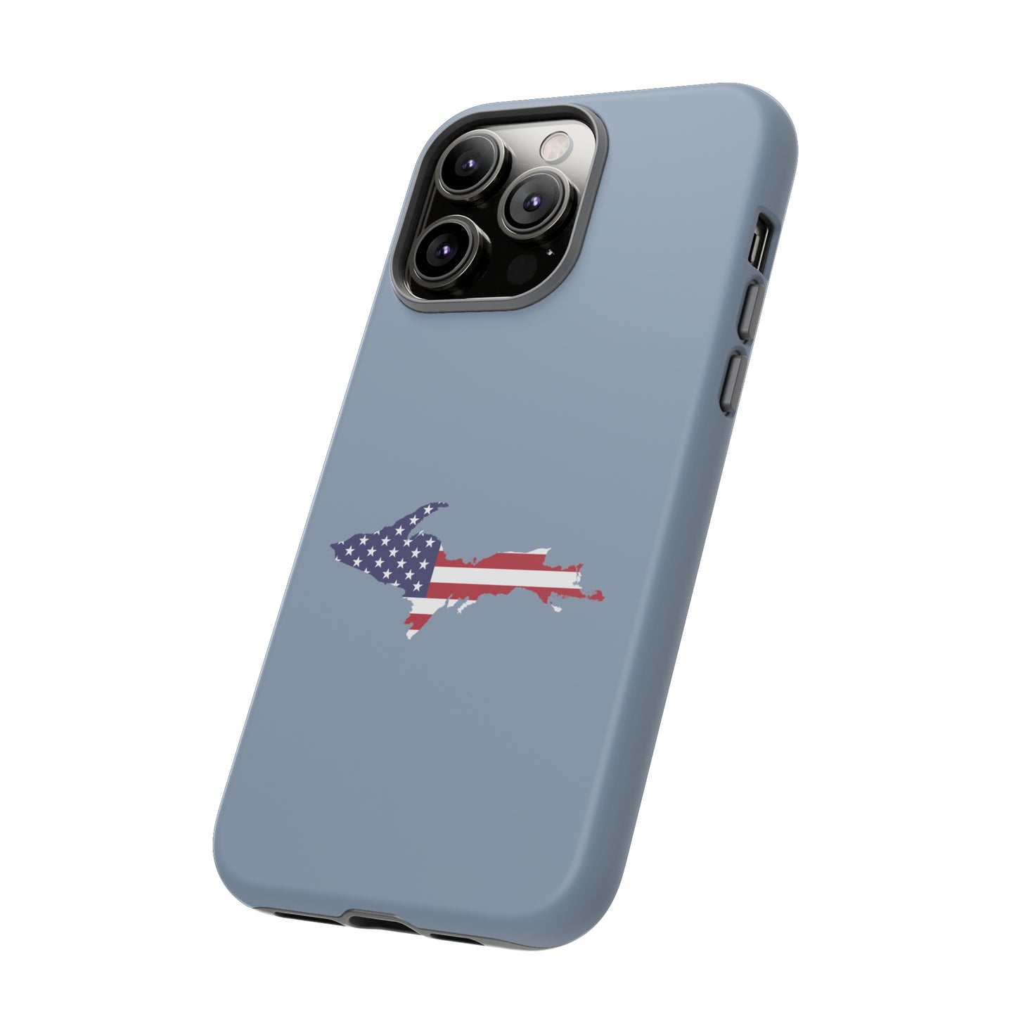 Michigan Upper Peninsula Tough Phone Case (B-24 Liberator Grey w/ UP USA Outline) | Apple iPhone