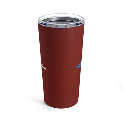 Michigan Upper Peninsula Tumbler (w/ UP USA Flag) | Cherryland Red - 20oz