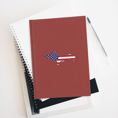 Michigan Upper Peninsula Blank Sketchbook (w/ UP USA Flag) | Ore Dock Red