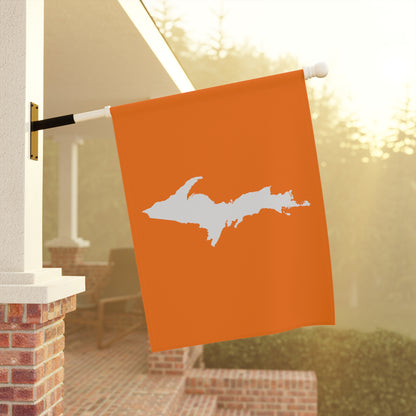 Michigan Upper Peninsula Home & Garden Flag (w/ UP Outline) | Safety Orange