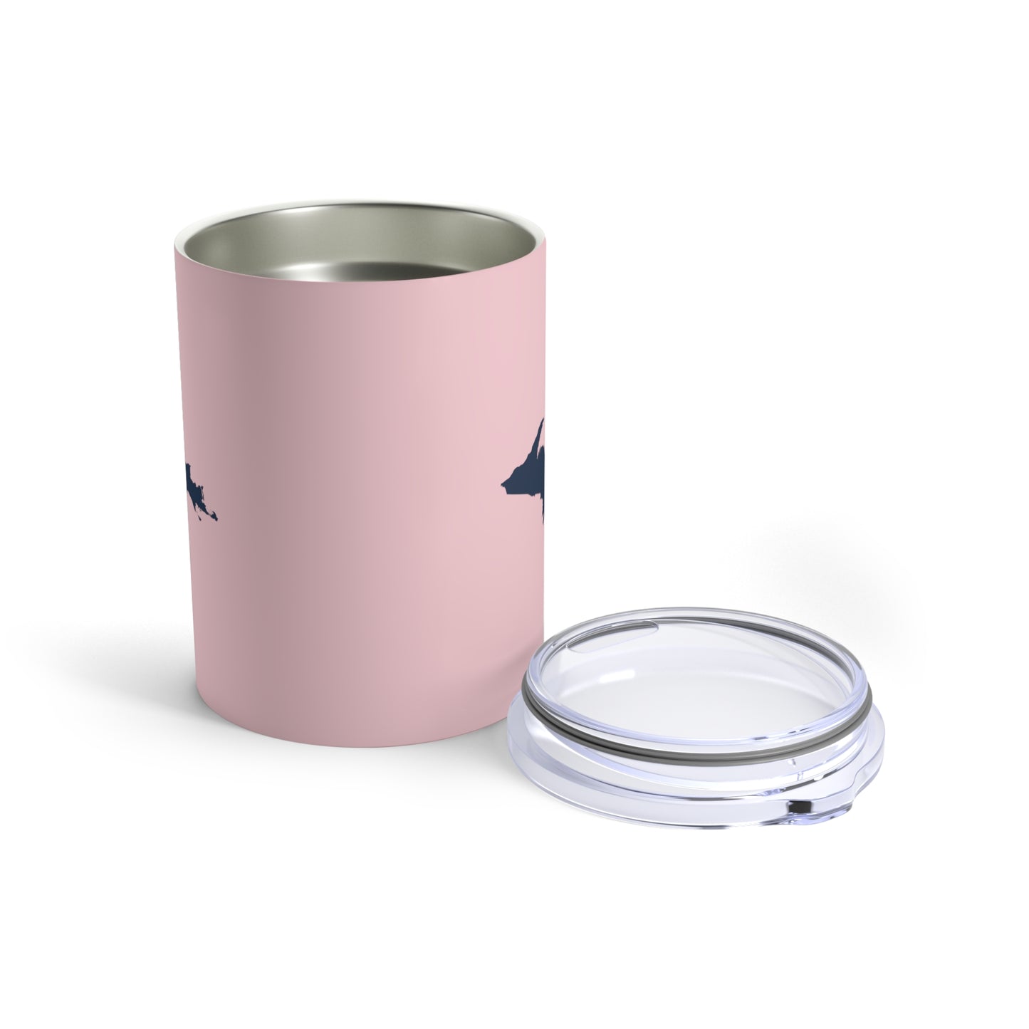 Michigan Upper Peninsula Tumbler (w/ UP Outline) | Pale Pink - 10oz