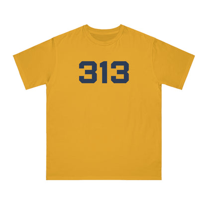 Detroit '313' T-Shirt (Athletic Font) | Organic Unisex