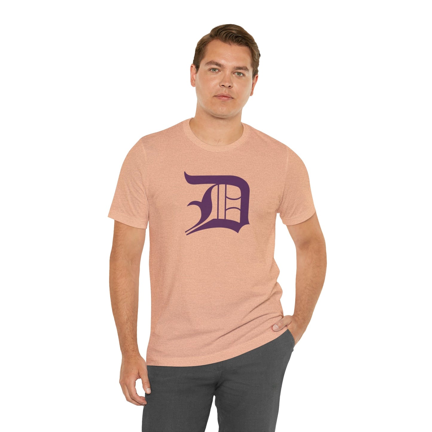 Detroit 'Old English D' T-Shirt (Plum) | Unisex Standard