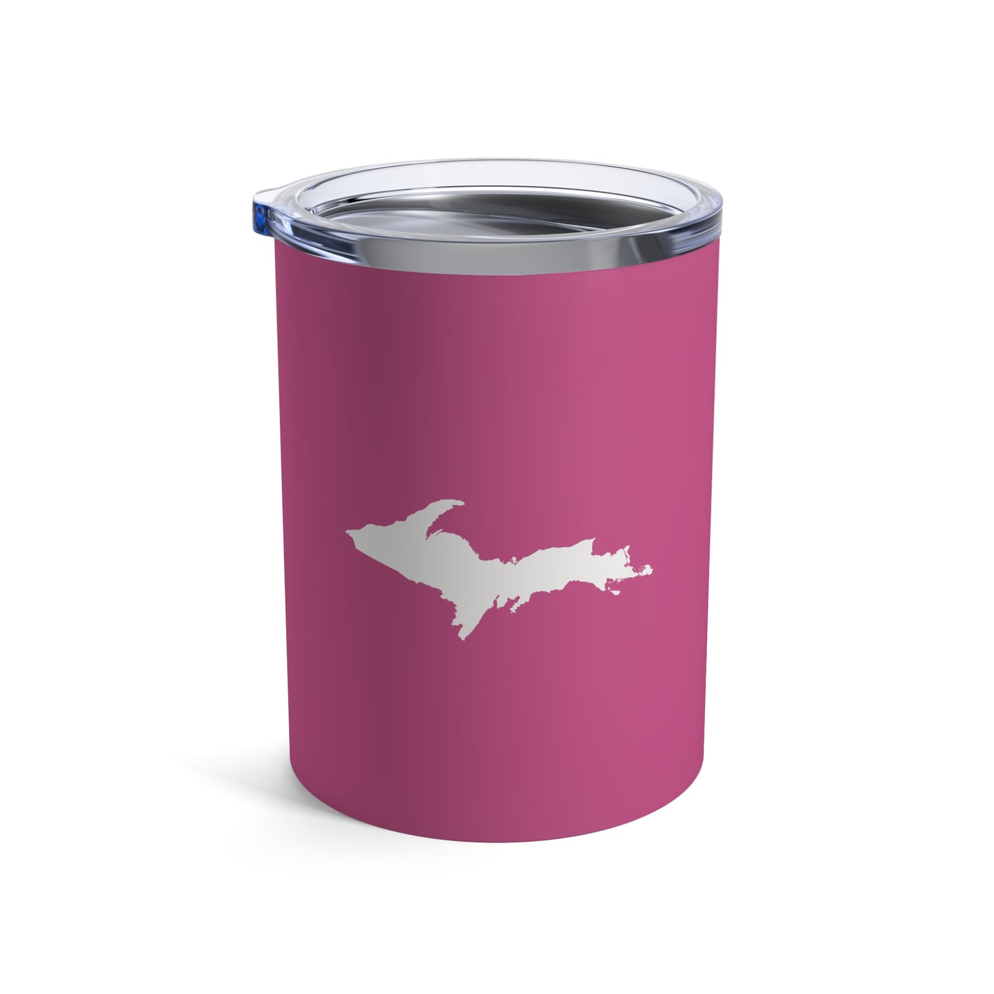 Michigan Upper Peninsula Tumbler (w/ UP Outline) | Apple Blossom Pink - 10oz