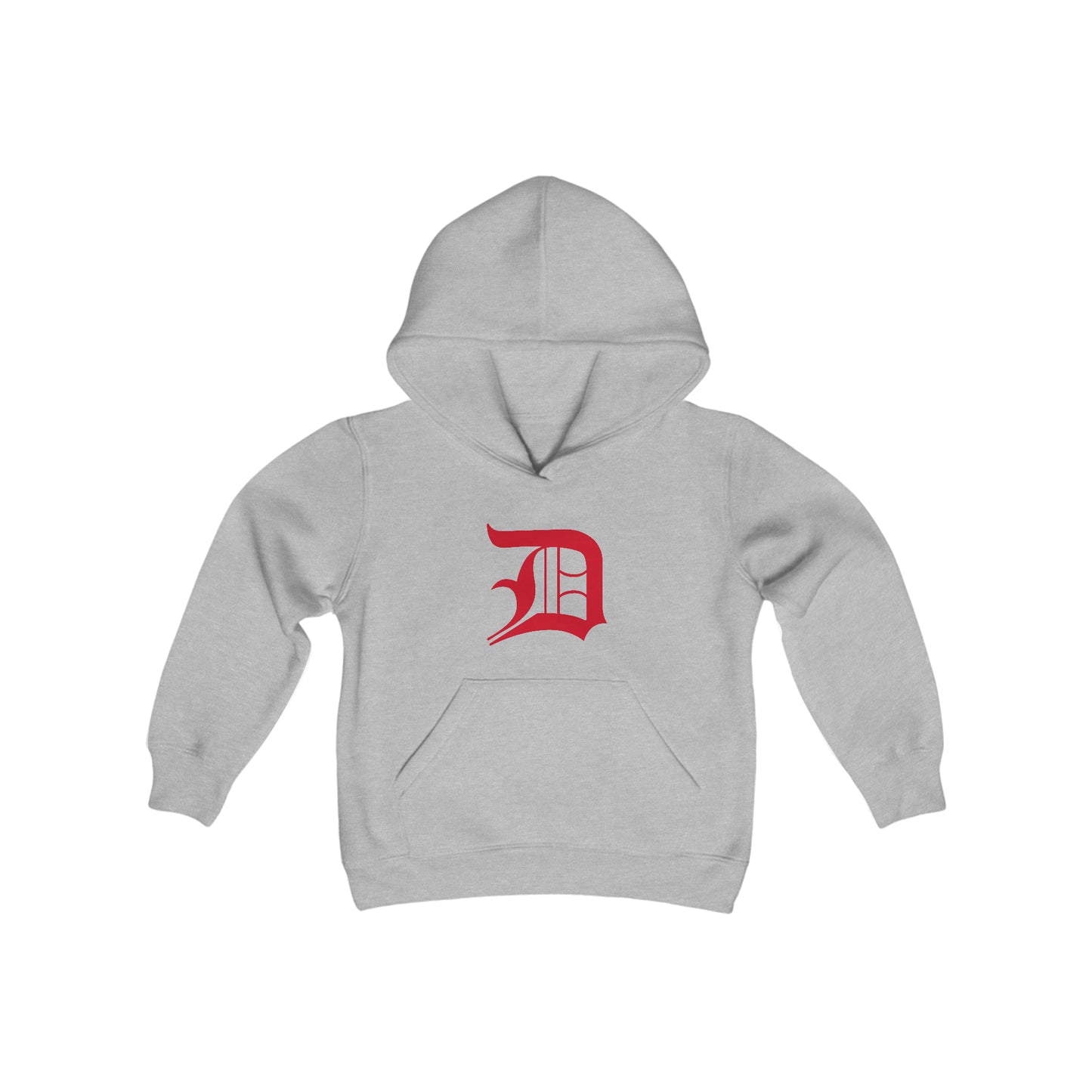 Detroit 'Old English D' Hoodie (Aliform Red) | Unisex Youth