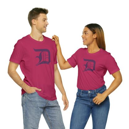 Detroit 'Old English D' T-Shirt (Plum) | Unisex Standard