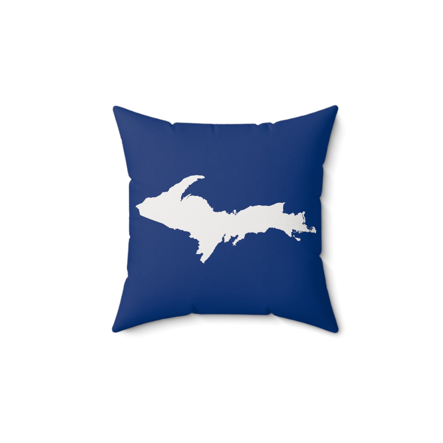 Michigan Upper Peninsula Accent Pillow (w/ UP Outline) | Dearborn Blue