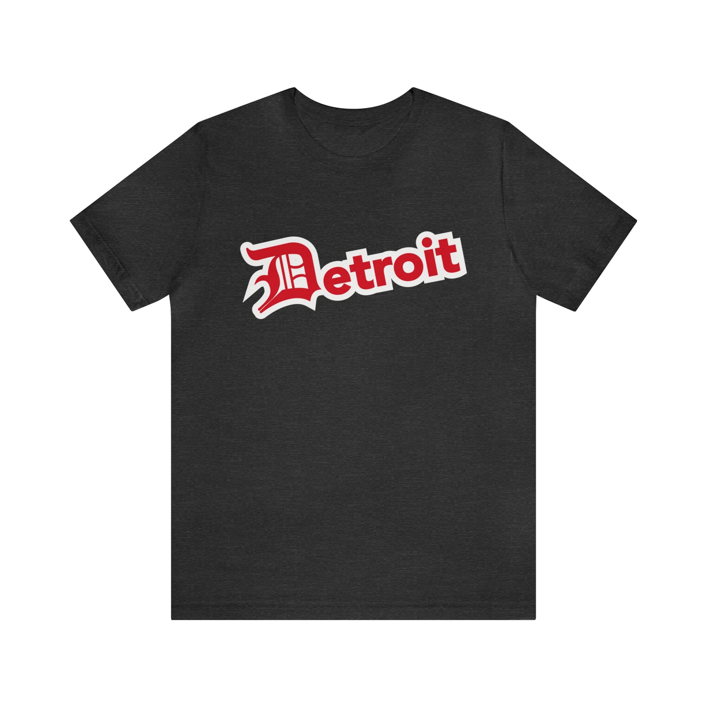 'Detroit' T-Shirt (Aliform Red w/ Old English 'D') | Unisex Standard