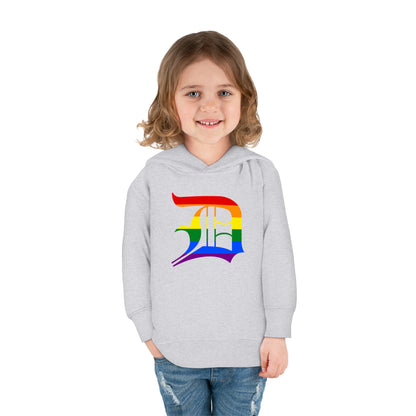 Detroit 'Old English D' Hoodie (Rainbow Pride Edition)| Unisex Toddler