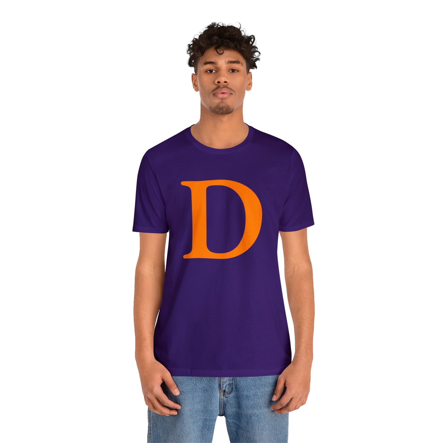 Detroit 'Old French D' T-Shirt (Orange) | Unisex Standard