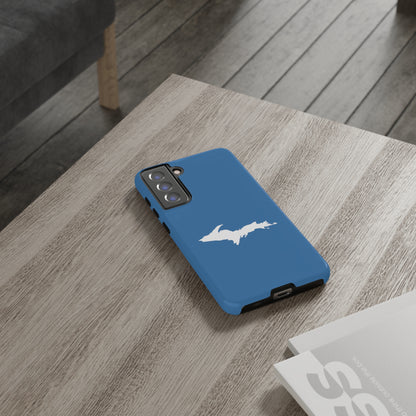 Michigan Upper Peninsula Tough Phone Case (Lake Superior Blue w/ UP Outline) | Samsung & Pixel Android