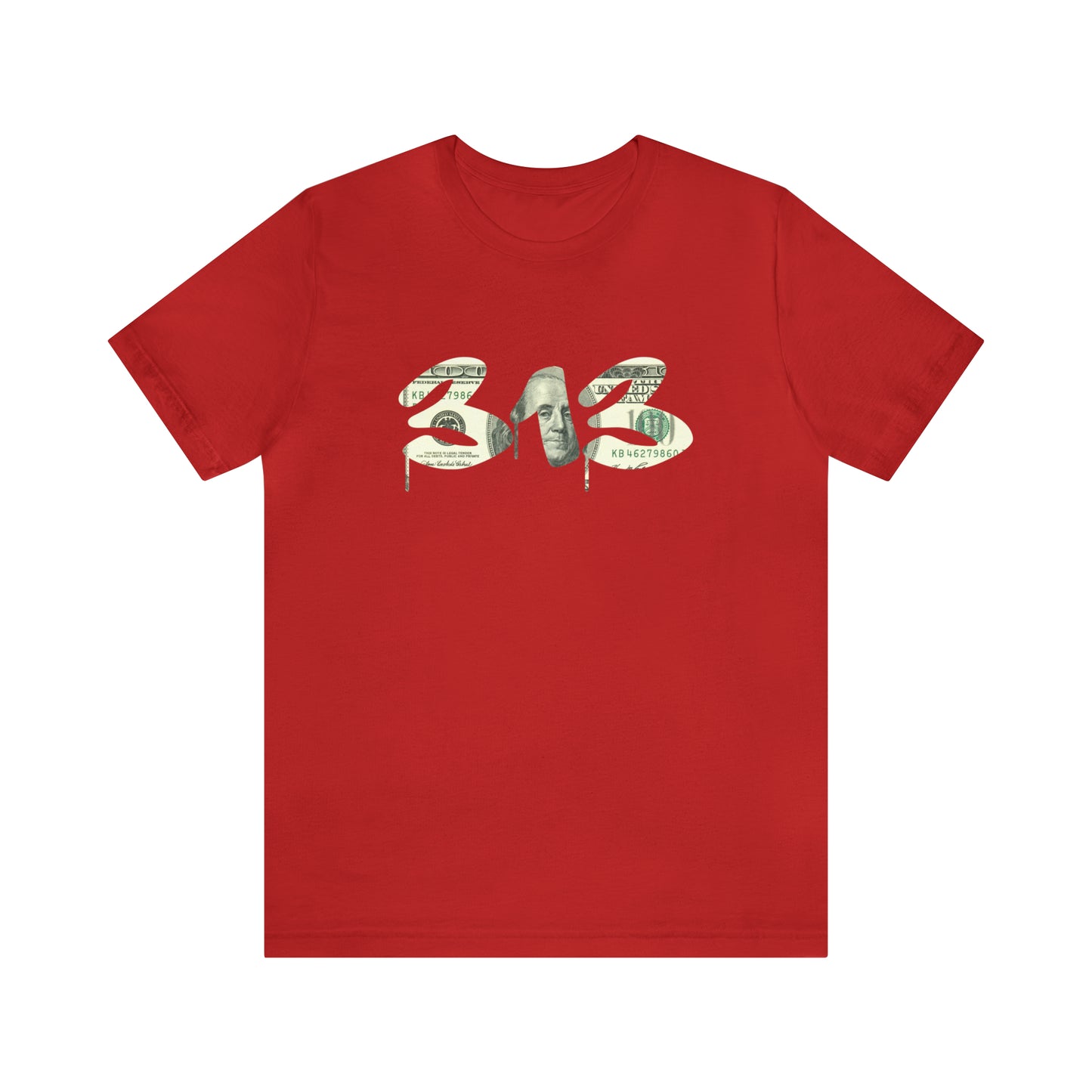 Detroit '313' T-Shirt (Benjamins Edition) | Unisex Standard