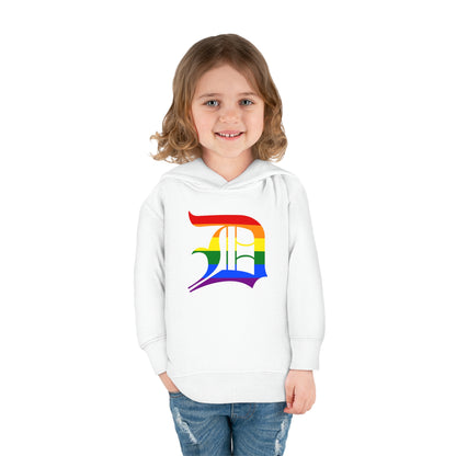 Detroit 'Old English D' Hoodie (Rainbow Pride Edition)| Unisex Toddler