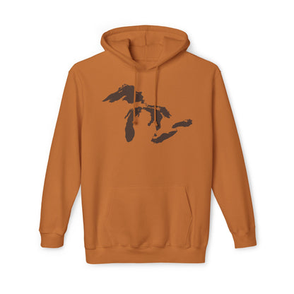 Great Lakes Ultrapremium Hoodie | Made in USA - Hickory Brown