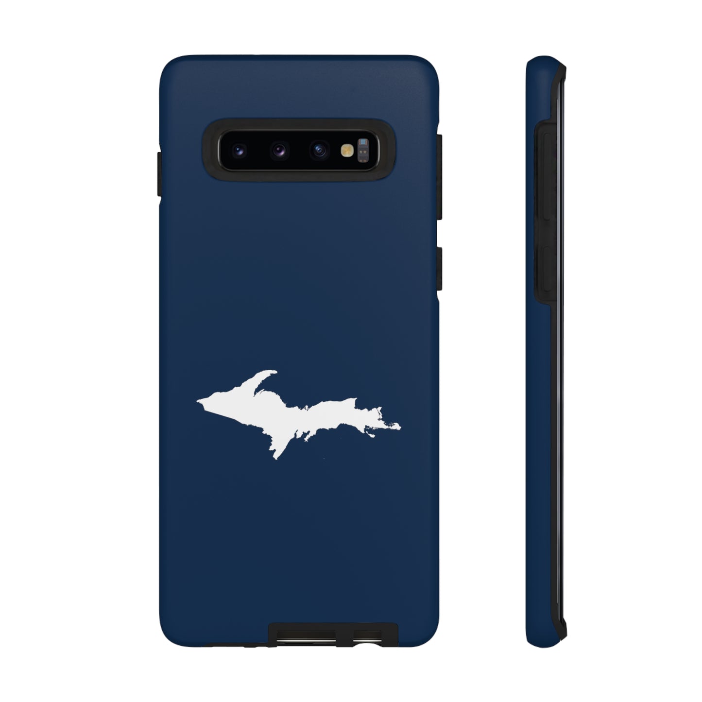 Michigan Upper Peninsula Tough Phone Case (Navy w/ White UP Outline) | Samsung & Pixel Android