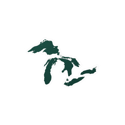 Great Lakes Kiss-Cut Windshield Decal | Laconic Green