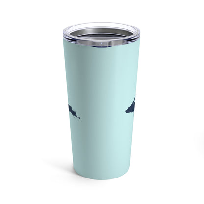 Michigan Upper Peninsula Tumbler (w/ UP Outline) | Cyan - 20oz