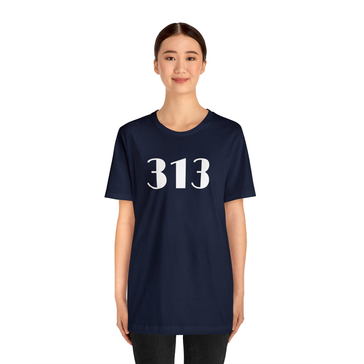 Detroit '313' T-Shirt (Art Deco Font) | Unisex Standard Fit