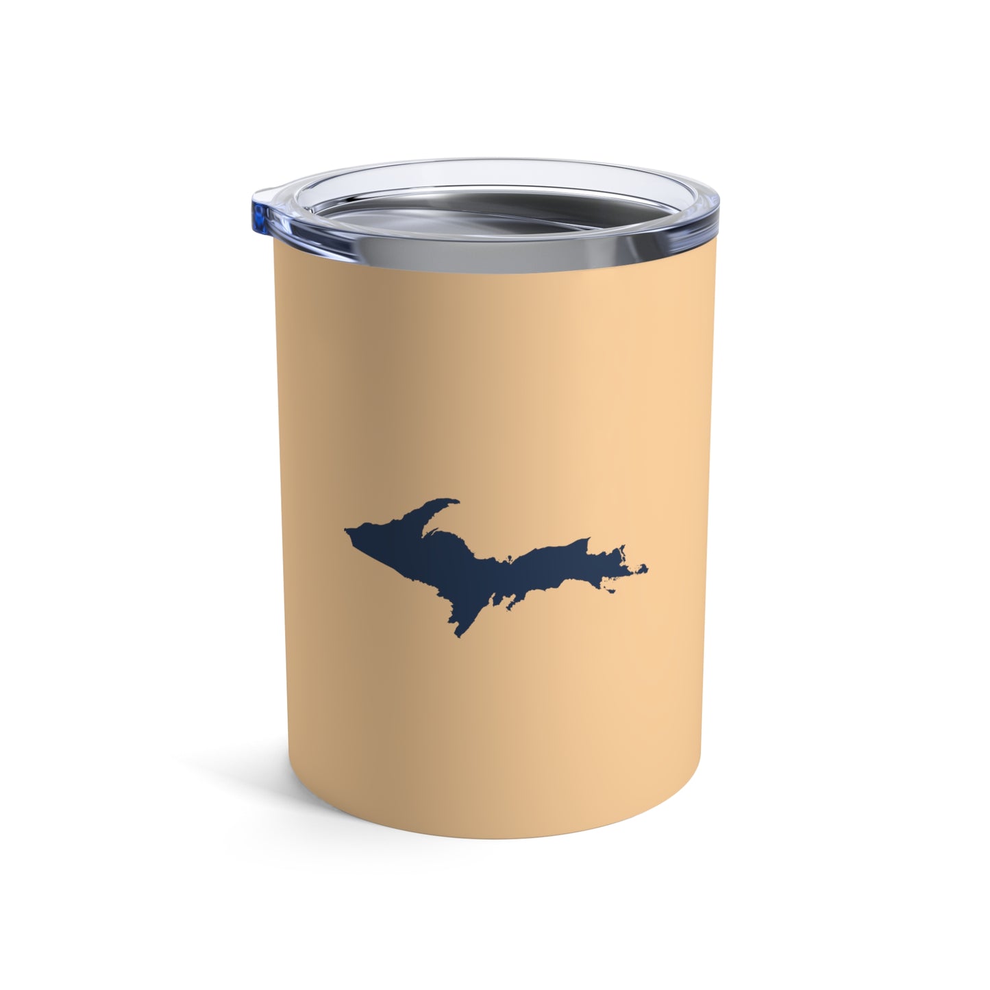 Michigan Upper Peninsula Tumbler (w/ UP Outline) | Pale Apricot - 10oz