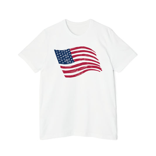 Wavy United States Flag T-Shirt | Made in USA
