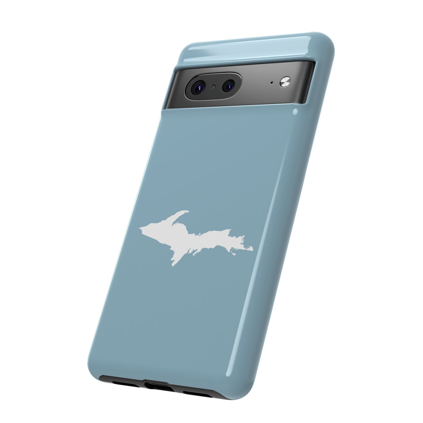 Michigan Upper Peninsula Tough Phone Case (Opal Color w/ UP Outline) | Samsung & Pixel Android