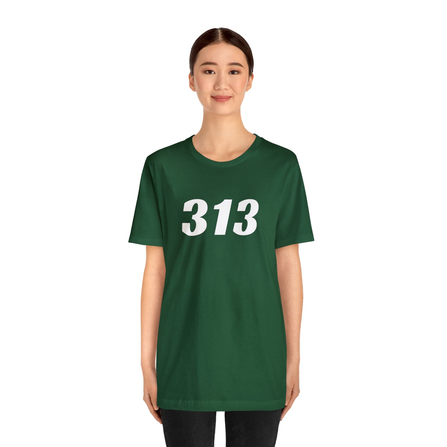 Detroit '313' T-Shirt (Racing Font) | Unisex Standard Fit