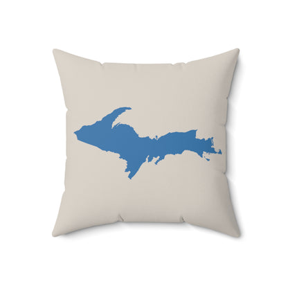 Michigan Upper Peninsula Accent Pillow (w/ UP Outline) | Canvas Color