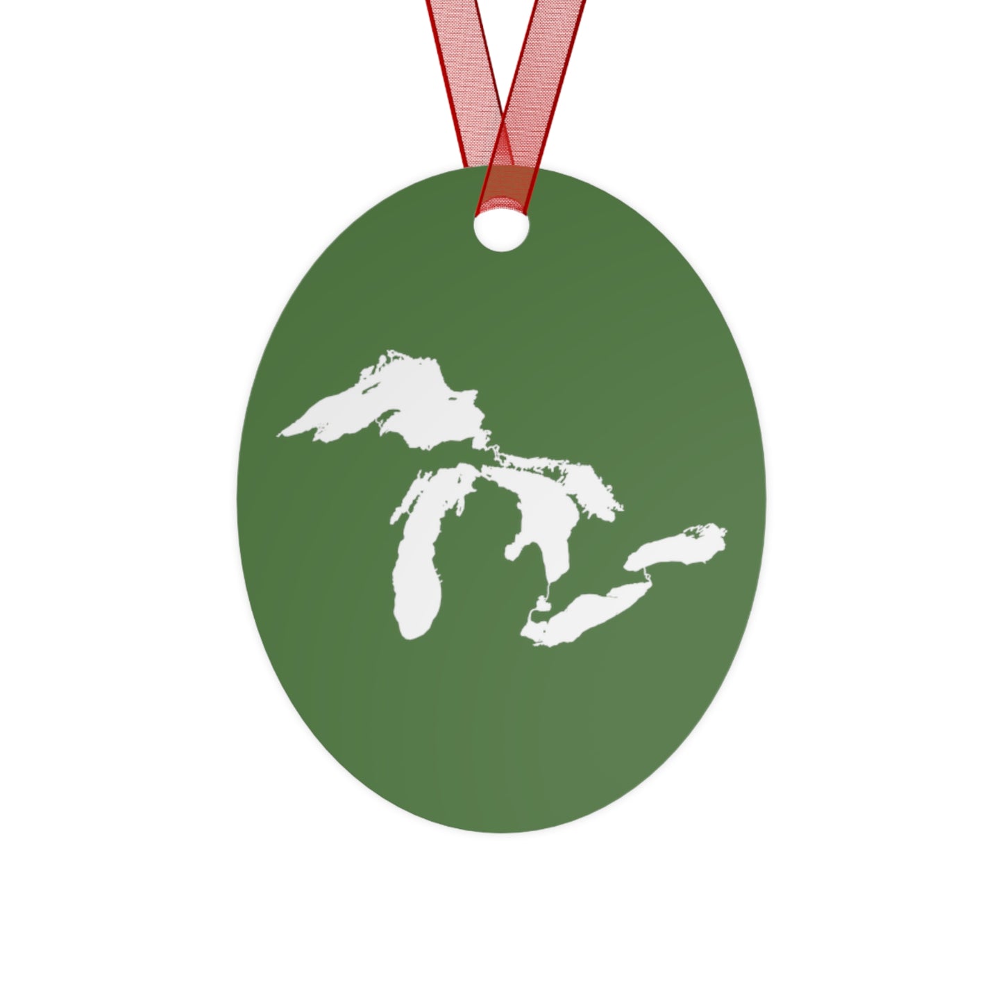 Great Lakes Christmas Ornament | Metal - Pine Green