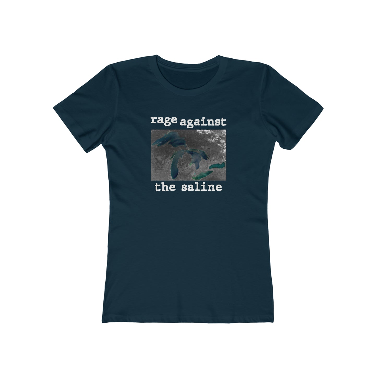 Great Lakes 'Rage Against the Saline' T-Shirt | Women's Boyfriend Cut