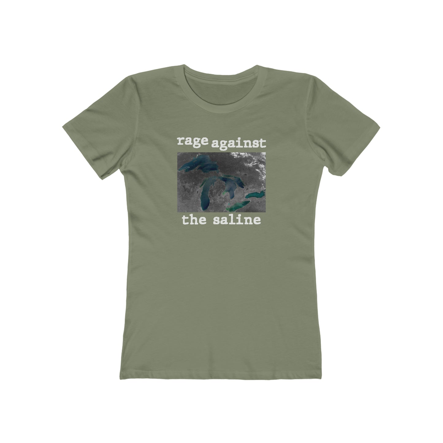 Great Lakes 'Rage Against the Saline' T-Shirt | Women's Boyfriend Cut