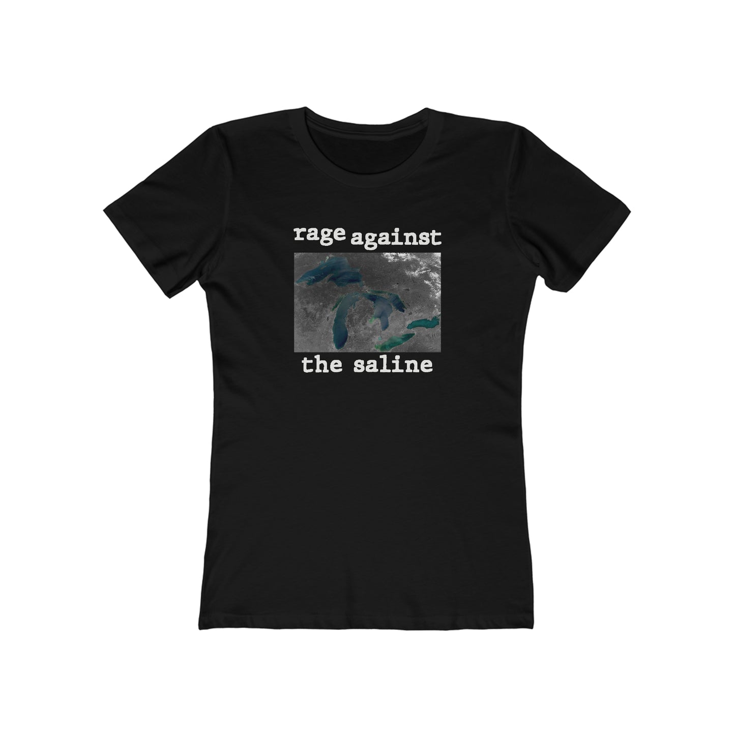 Great Lakes 'Rage Against the Saline' T-Shirt | Women's Boyfriend Cut