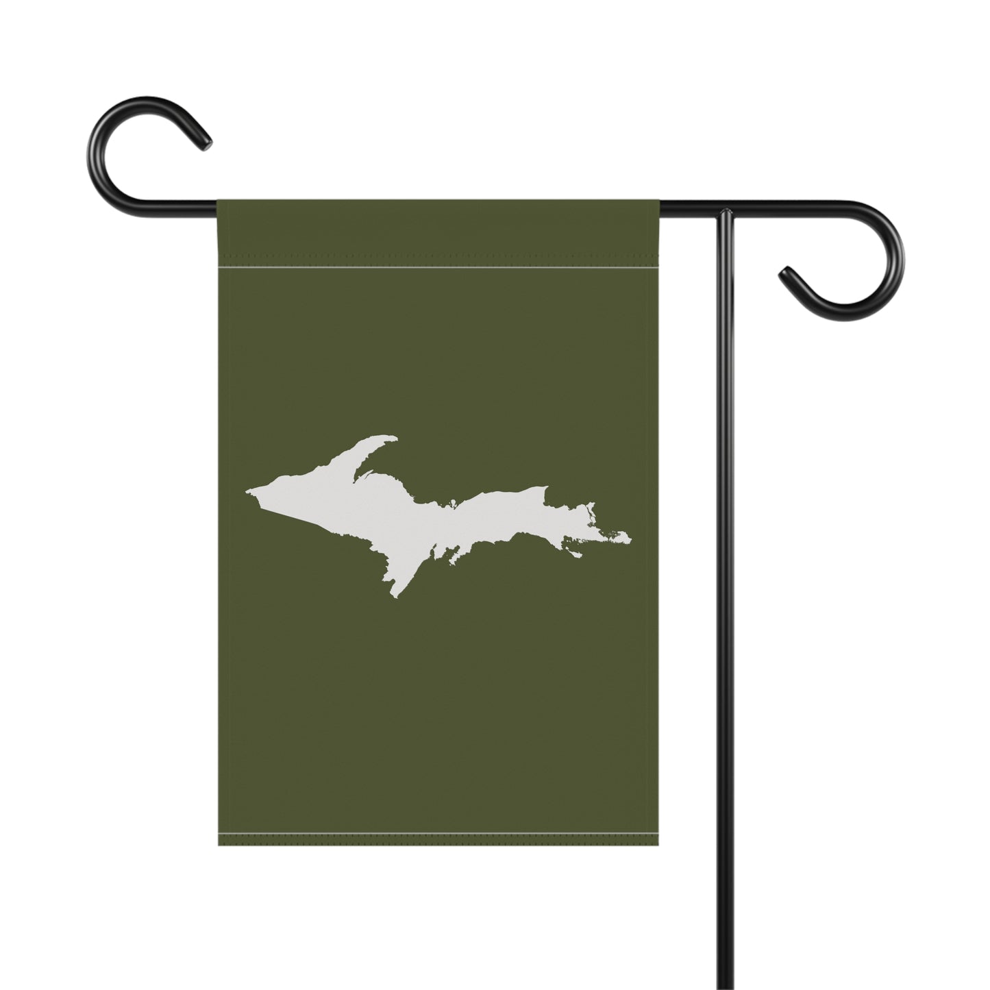 Michigan Upper Peninsula Home & Garden Flag (w/ UP Outline) | Army Green