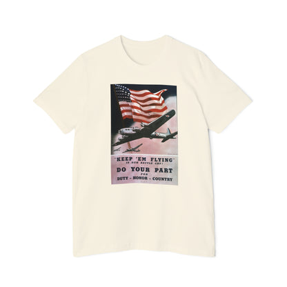 'Keep 'Em Flying' Poster T-Shirt (Smith, 1942) | Made in USA